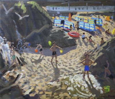 Waterfall, Porthmeor Beach, St Ives by Andrew Macara